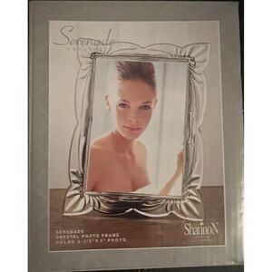 BRAND NEW Godinger Shannon 3 1/2 x 5 Serenade Crystal Photo Frame